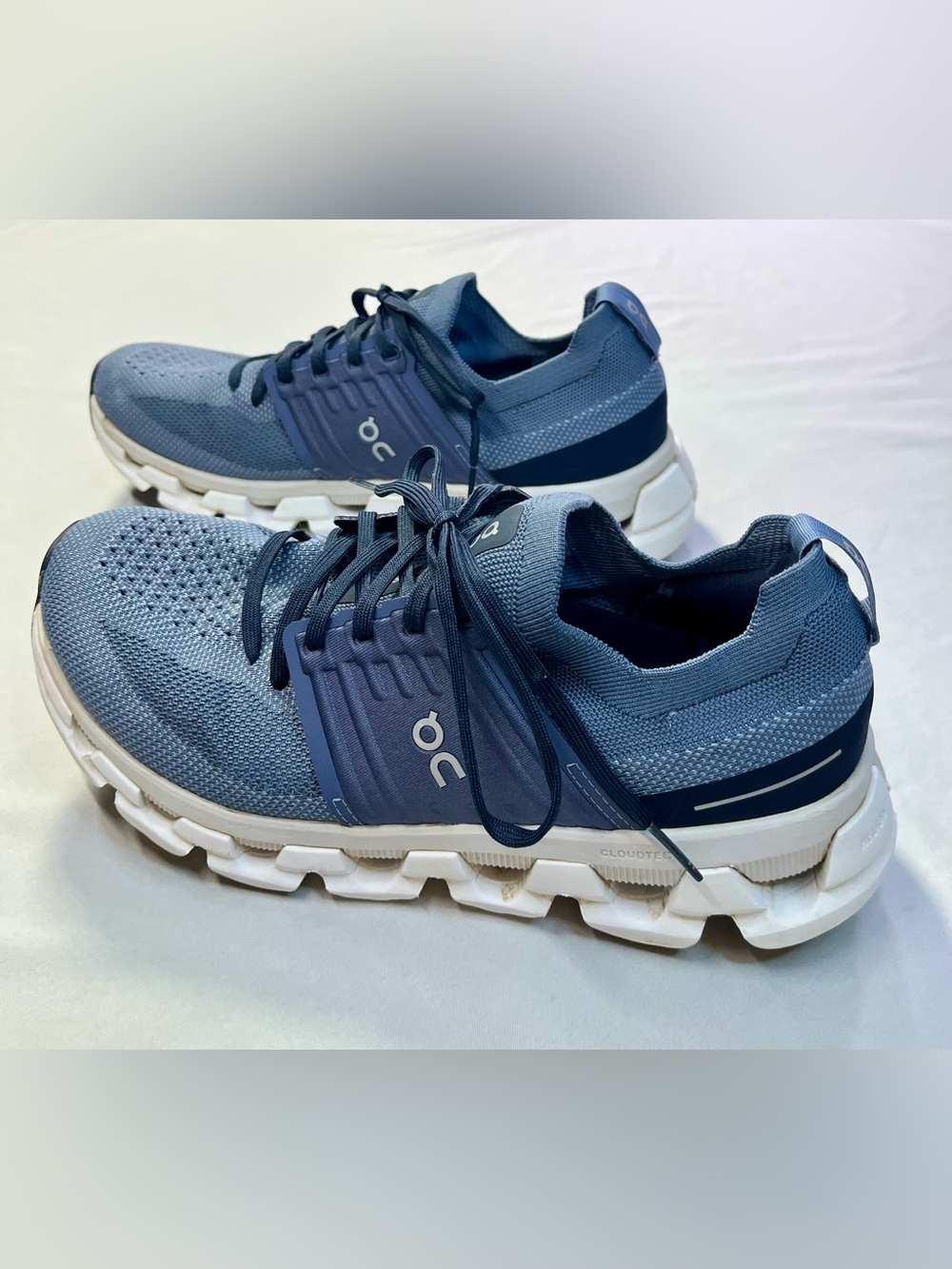 On Cloud Cloudswift Running Sneakers Shoes Denim Blue Midnight White 9.5 - Picture 3 of 12